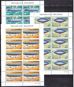 Молдова, 2003, Дирижабли, 3 листа